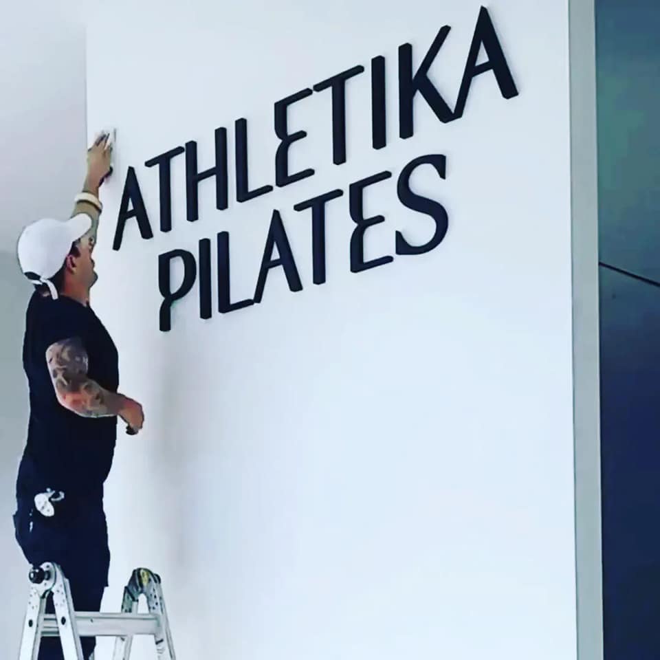 indoor wall lettering